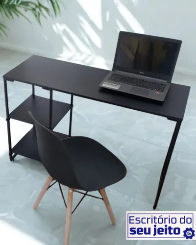 Birô Multiuso Estilo Industrial  1,1m NOVO Mesa para Notebook Escritório Computador Estudo