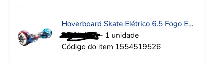 Hoverboard skate elétrico 6.5