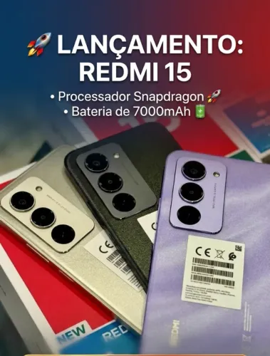 Redmi 15 Bateria de 7000mha lacrado