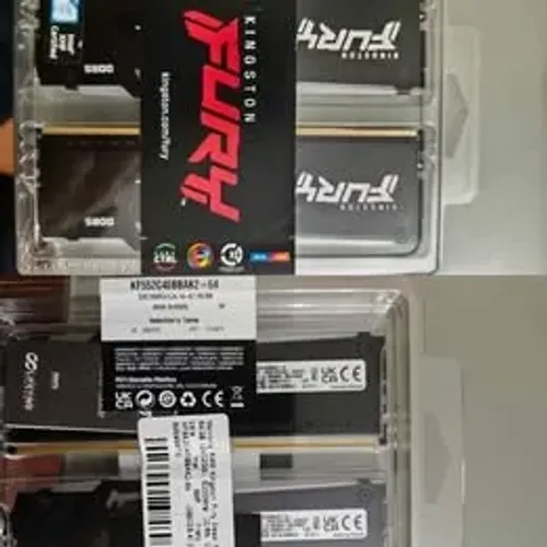 MEMÓRIA RAM KINGSTON HYPERX DDR5 32GBX2 5200MHZ RGB