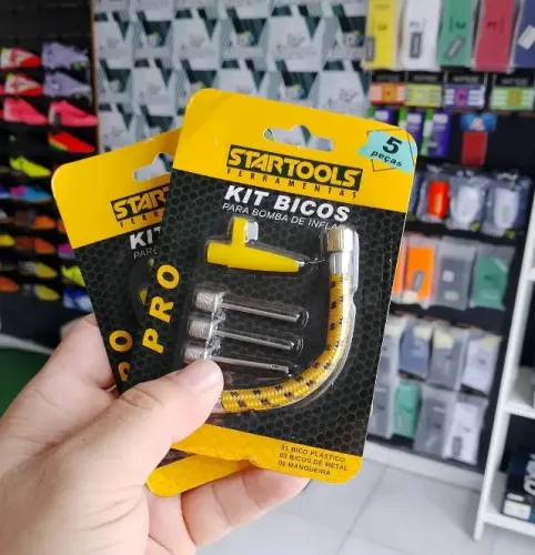 Kit de Bicos para Bomba de Inflar 5 Peças - Entrega Grátis