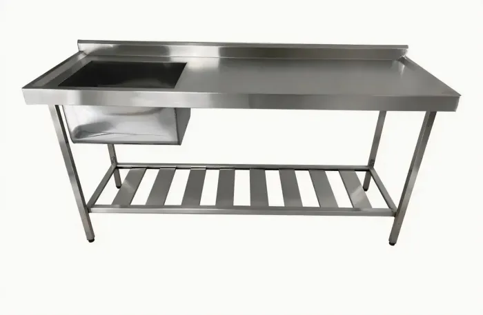Pia e mesa inox industrial