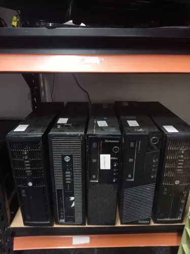 Lote de desktop 5 Unidades Lenovo e HP