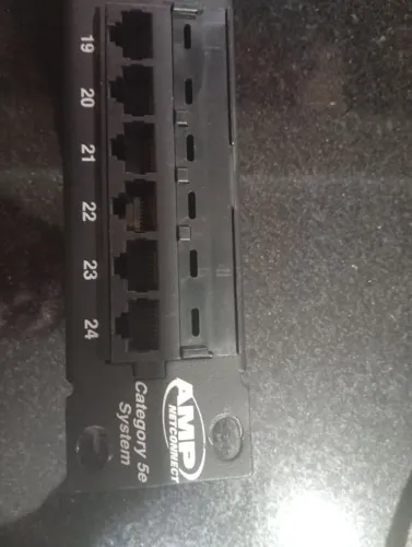 Patch Painel AMP Cat 5e - 24 portas