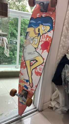 skate longboard simpsons