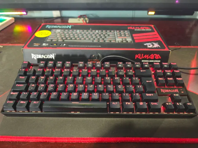 Teclado Redragon kumara Red 