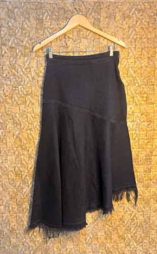 Saia midi jeans Zara original, tamanho S