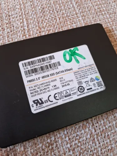 Ssd 480GB saudável 58% saude