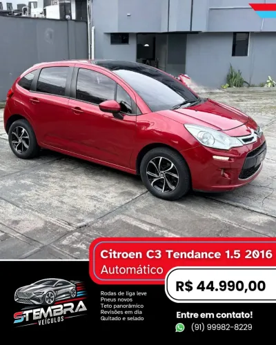 Citroen C3 Tendance 1.6 VTI Flex Start 16V Aut. 2016