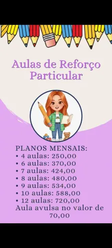 Aula de reforço particular 