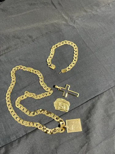 Kit completo banhado a ouro