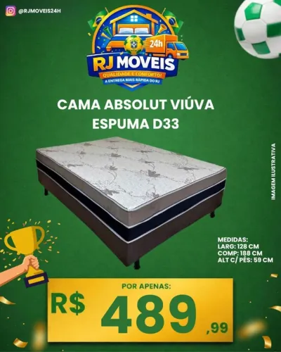 Cama Viúva D33 (Pague na entrega)