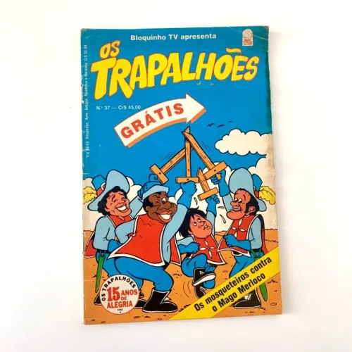 Gibi os Trapalhões 37 - Bloch 1980 - 15 Anos de Alegria, Mosqueteiros, Didi, Mussum, Dedé