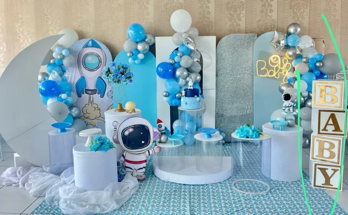 Decoração infantil tema astronauta 