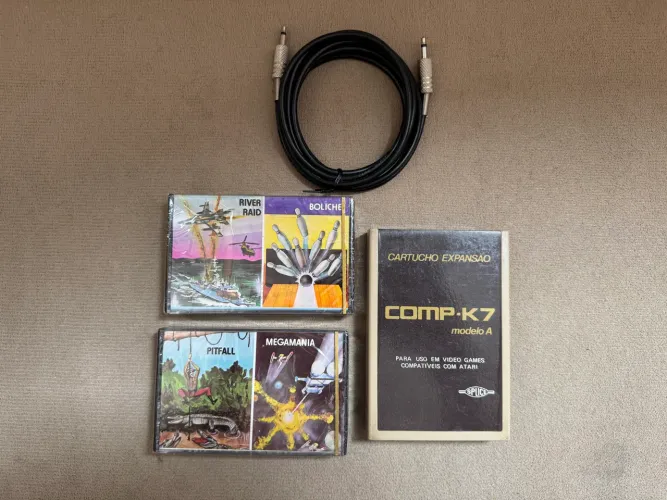 Comp K7 Splice e Duas Fitas Lacradas - Compatível Atari