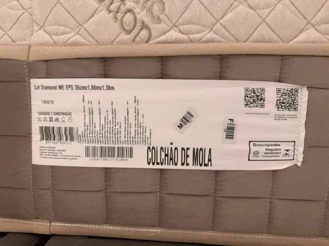 CAMA CASAL PREMIUM MOLAS ENSACADAS SEMINOVA