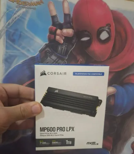 sssd corsair mp600 1tb nvme leitura 7100mb/s gravaçao 5800mb/s ideal pro ps5 novo lacrado
