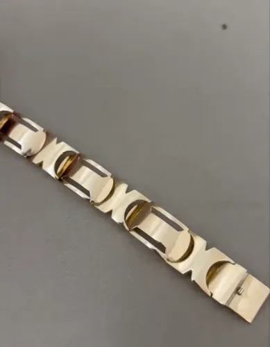 Bracelete de ouro 18k média 42 gramas maciço 