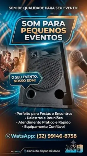 Som para pequenos eventos no geral (dj)