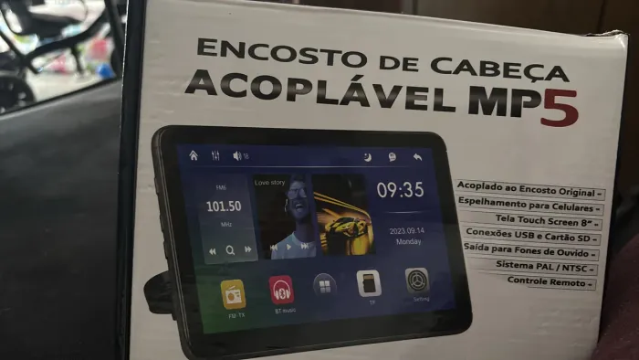 Pra vender logo Tela para encosto de carro