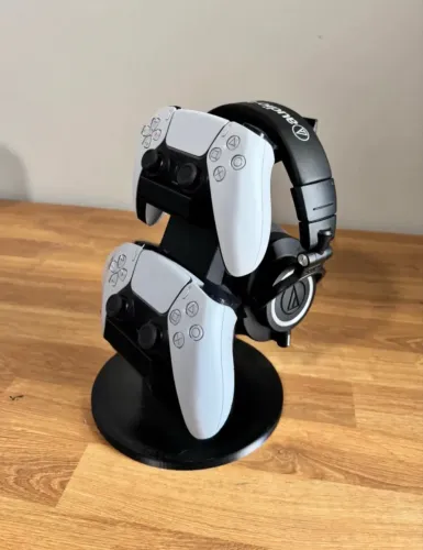Suporte para controle e fone de videogame