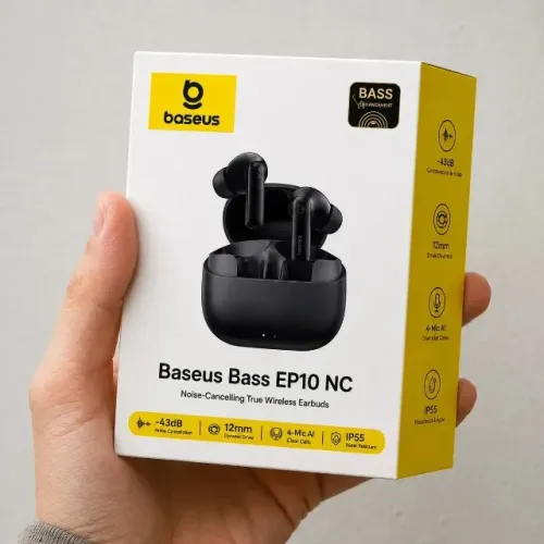 Fone de Ouvido Baseus Bass EP10NC Bluetooth com ANC cancelamento de ruido e IP55