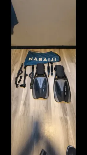 Nadadeiras Scubapro Jet Sport Ajustáveis + Tiras de Mola + Bolsa
