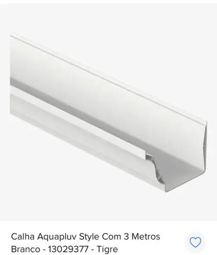 Vendo 2 calhas PVC completa