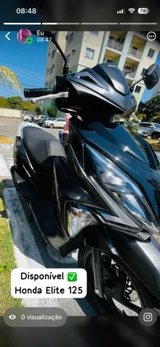 Honda Elite 125 ano 2023 super nova!