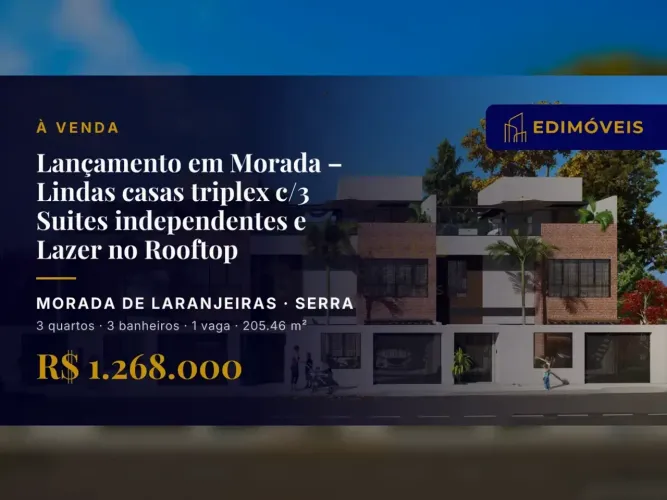 Morada de Laranjeiras: Casa 3 quartos com suítes e espaço para SPA