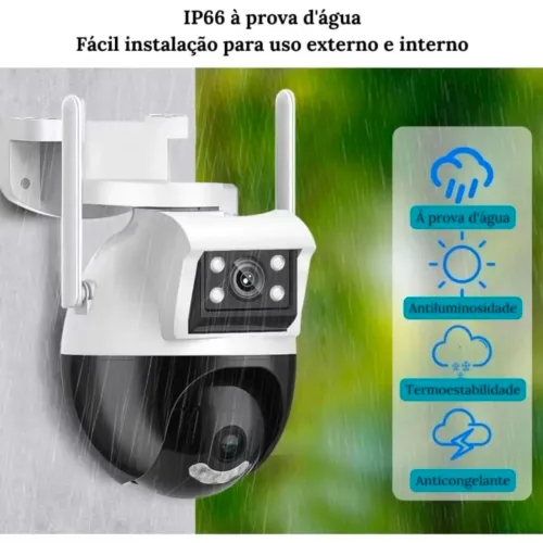 2 Câmeras de Segurança IP66 Yoosee