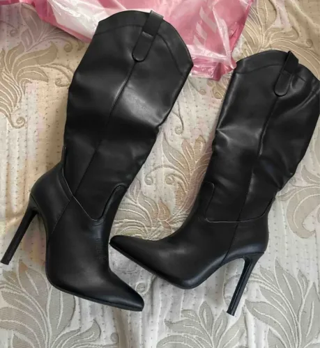 Bota cano longo country 