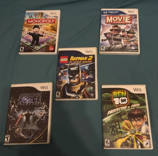 Kit 5 Jogos Wii