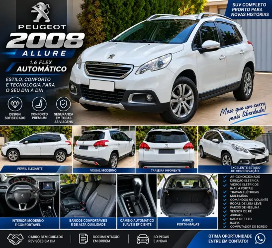 Peugeot 2008 Allure 1.6 Flex 16V 5P Aut. 2017