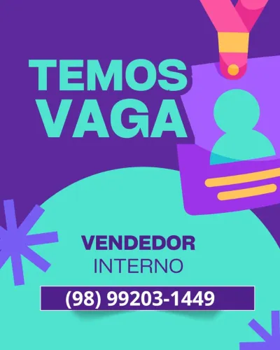VAGA DE EMPREGO INÍCIO IMEDIATO 