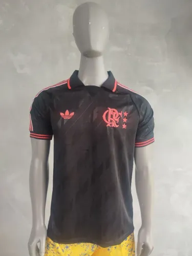 Camisa Flamengo preta lifestyle