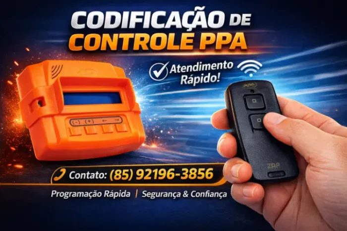 Codificação de Controle PPA para Portão Eletrônico | Serviço Rápido