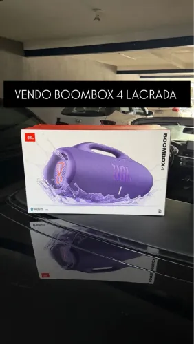 VENDO BOOMBOX 4 ROXA LACRADA COM NF