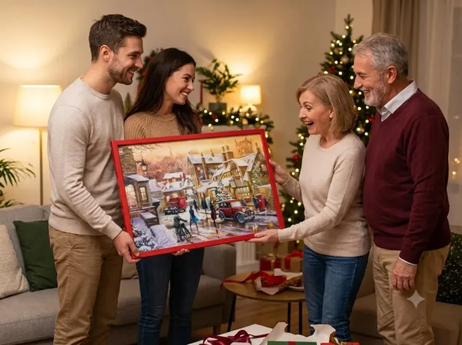 Quadro Decorativo Vila Europeia | peça única
