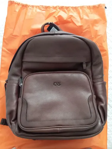 Mochila CNS couro legitimo