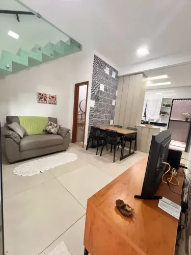 Sobrado de Condomínio com 2 quartos, Balneário Maracanã, Praia Grande - R$ 360 mil, Cod: 7