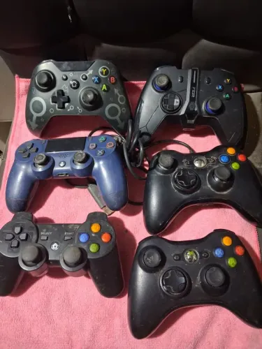 Kit com 6 joystick para conserto ou retirada de pecas