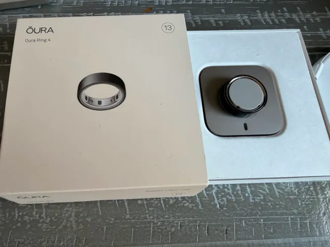 Oura ring 4 tam 13 cor stealth cinza fosco anel inteligente 