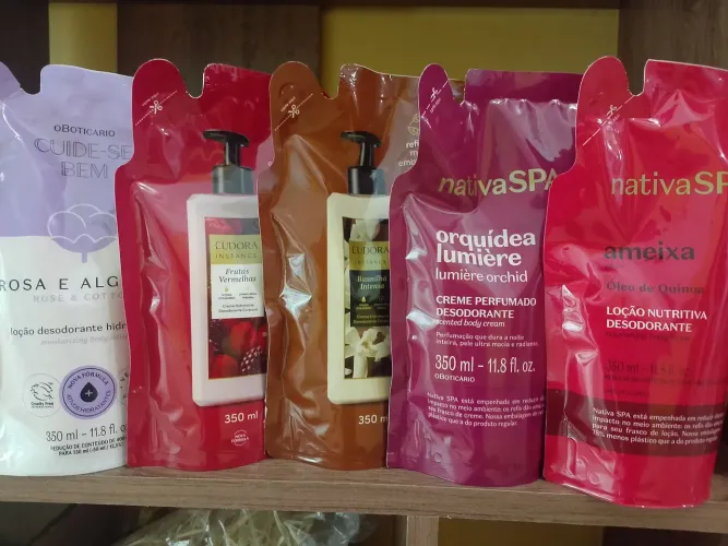 Hidratante refil O Boticário e Eudora