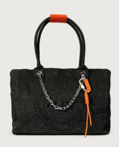 Bolsa tote jeans Alexandre pavão + riachuelo