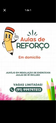 Aulas de reforço em domicílio