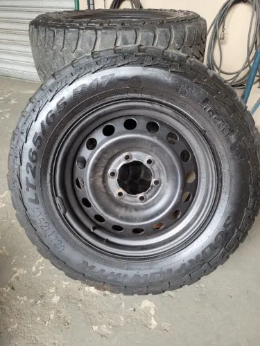 Jogo Roda Hilux aro 17 tala 7 de ferro