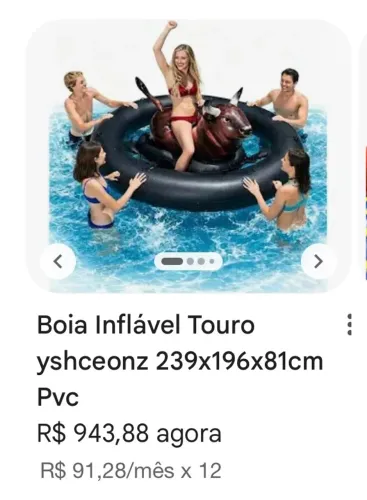 Boia de Touro inflável