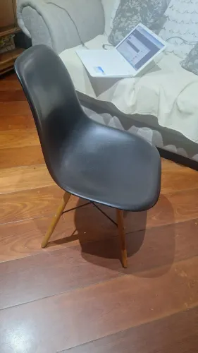 CCadeiras Eames Luxo Confortável Preta