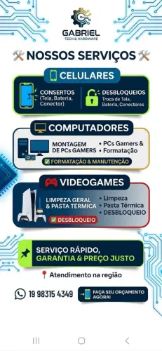 ASSISTÊNCIA TÉCNICA E REPAROS EM ELETRÔNICOS